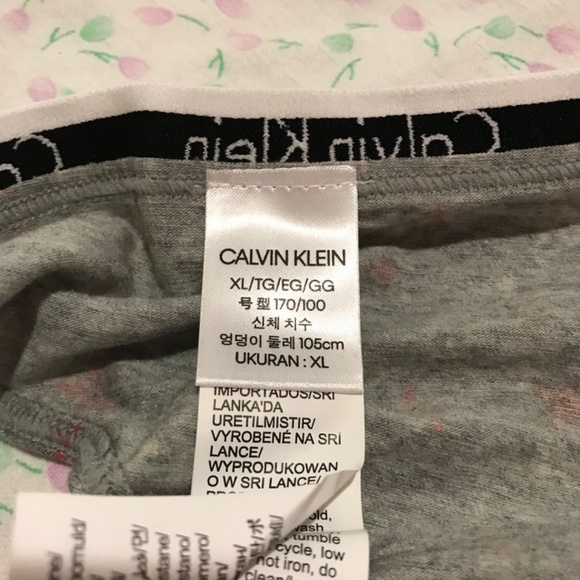 NEW Calvin Klein Carousel Logo XL Cotton Stars Red Blue Grey White Thong Panty - Picture 4 of 5